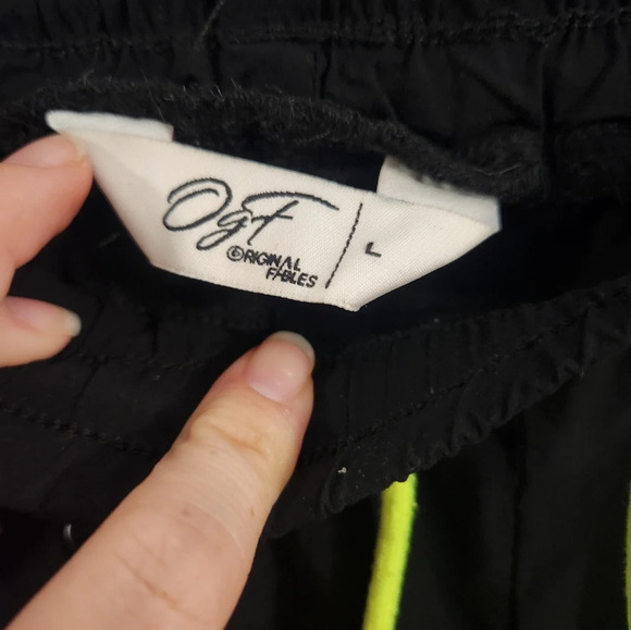 Baggy reflective 3D cargo pockets Rave streetwear punk grunge 90s y2k LG - Picture 6 of 11